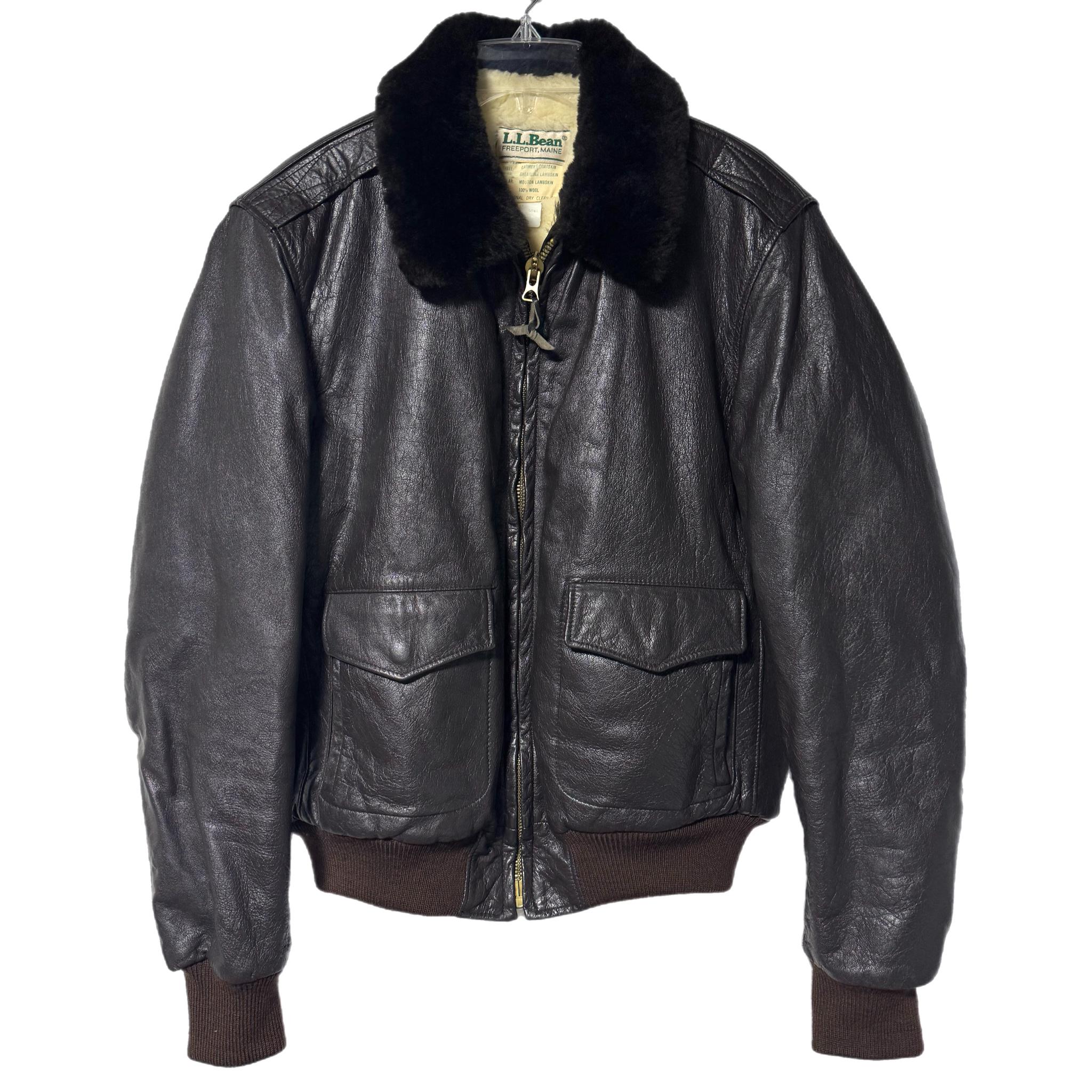 【vintage】US ARMY フライトジャケット　羊革　L K-1 G-1 70s 80s vintage レザージャケット G-1 ボア付きレザーフライト