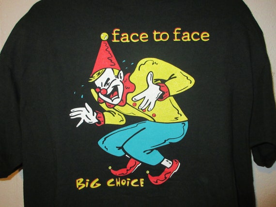 Vintage 90s Face to Face Big Choice Punk Band T-S… - image 3