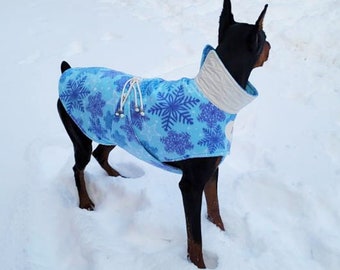 DOG Coat # SNOWFLAKE designed for large Breeds