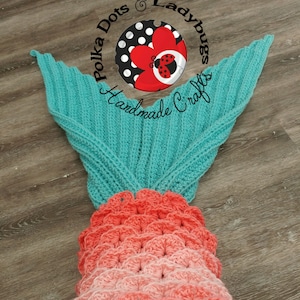 Pattern- Crochet Child Mermaid Tail Blanket - Shell stitch - mermaid afghan - mermaid tail - Pattern - instant download -PDF - tutorial -