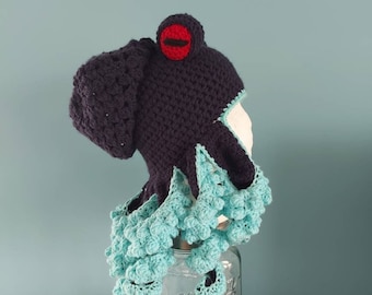 Crochet Kraken Octopus Hat – Navy Blue Fan Gift