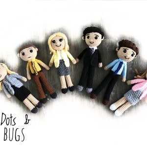 The Office  Crochet doll  Pattern Set - Dunder Mifflin Paper Company - Amigurumi  doll  - TV Show