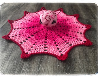 Patrón de crochet para muñeco de peluche de gelatina Emma Sweets - Patrón de crochet Lovey Pal - Muñeco de peluche de crochet - Muñeco de peluche de San Valentín - Patrón de muñeco de peluche Amigurumi