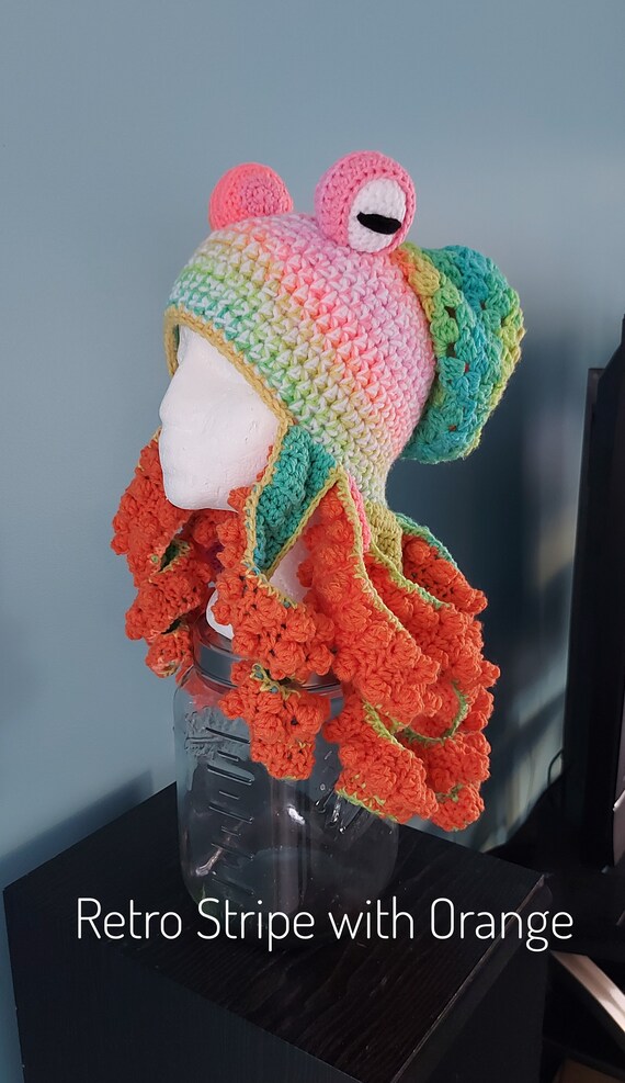 crochet octopus hat