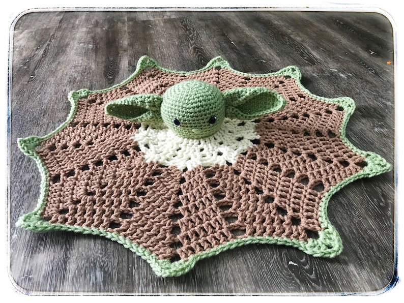 Baby Alien Crochet Pattern Lovey Pal crochet pattern Crochet lovey lovey doll yoda type doll Amigurumi lovey pattern image 3