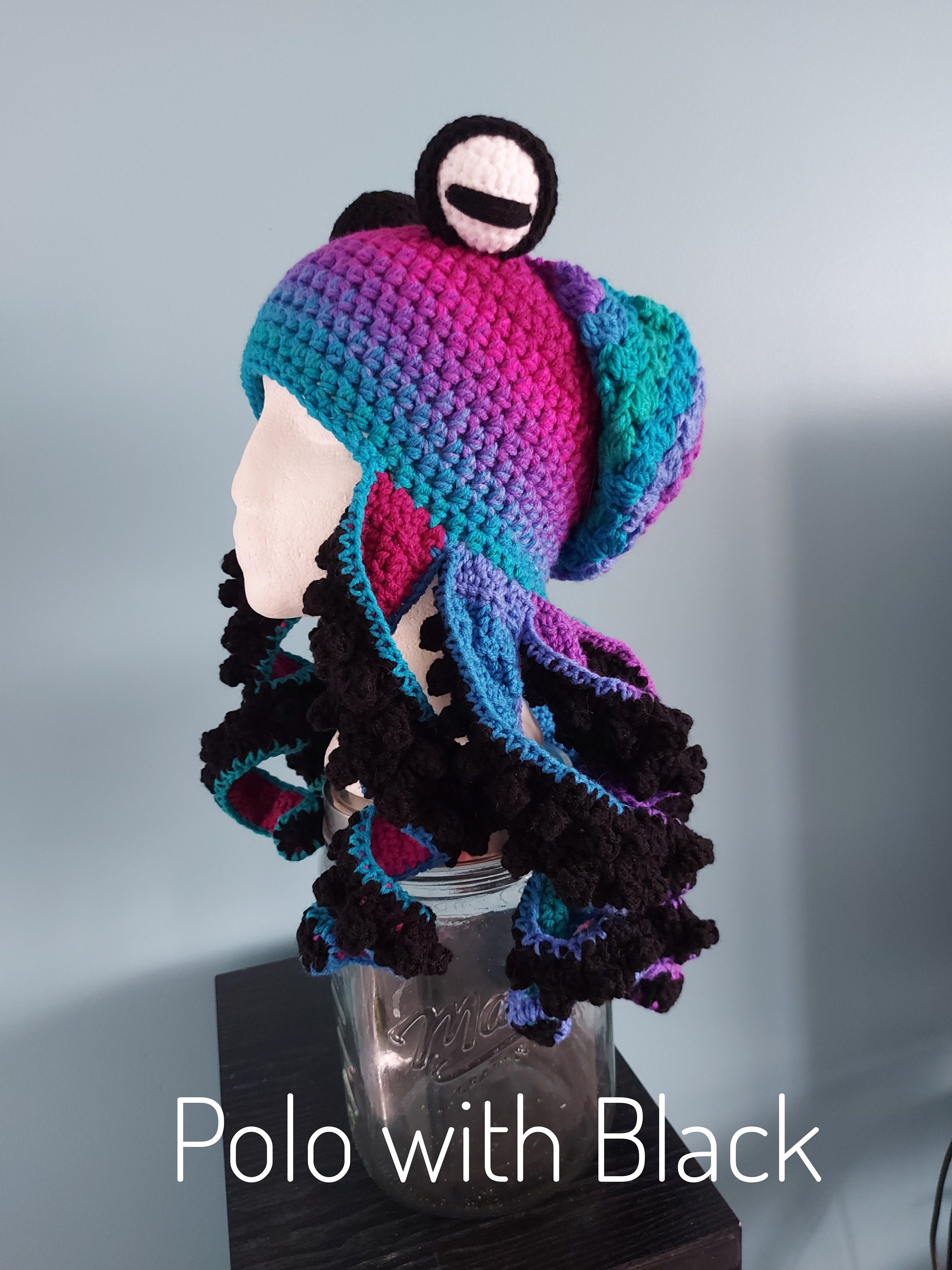 Twisted Kraken Octopus Hat Crochet 