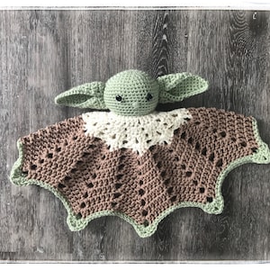 Baby Alien Crochet Pattern Lovey Pal crochet pattern Crochet lovey lovey doll yoda type doll Amigurumi lovey pattern image 8