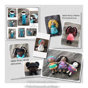 Abby Cuddle Doll Häkelanleitung: Mega Pattern Pack (Abnehmbares Kleid)