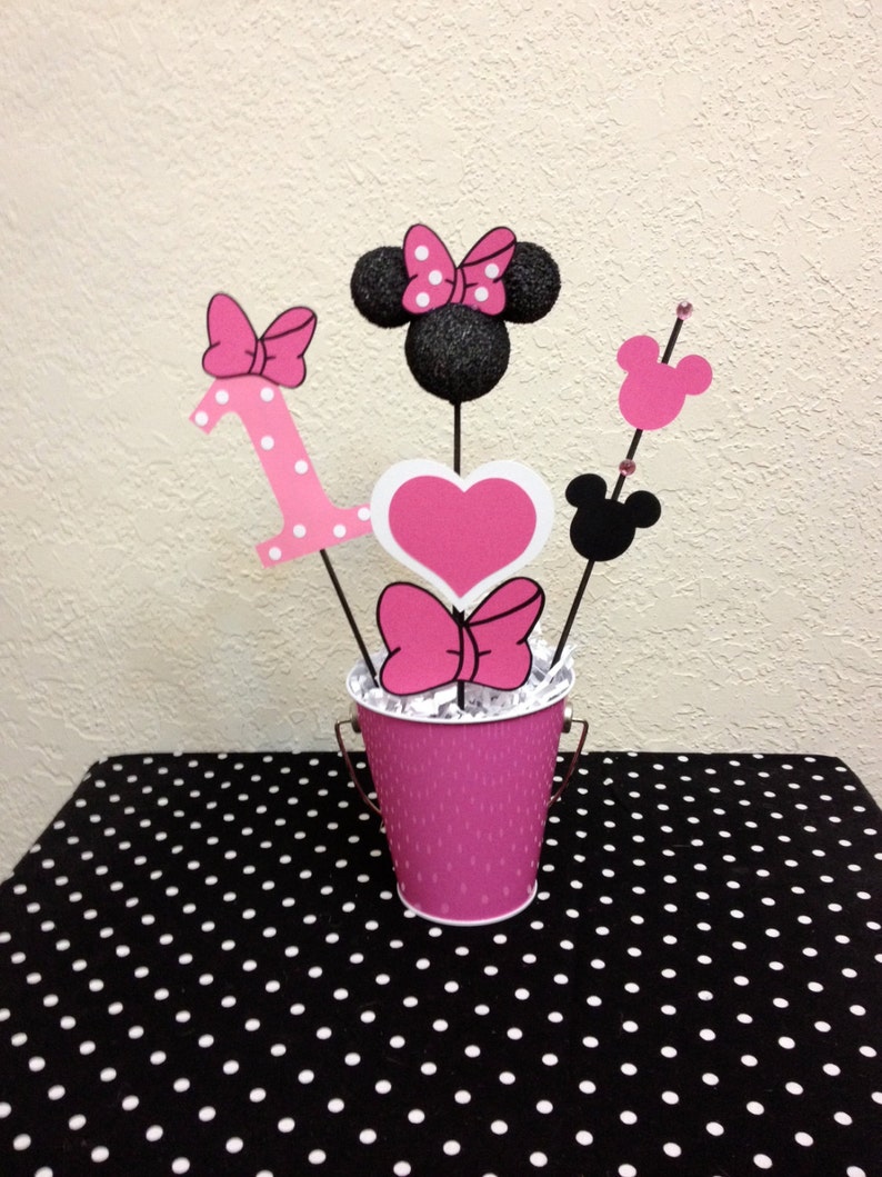 Minnie Mouse Birthday Decoration Centerpiece Baby Shower Etsy