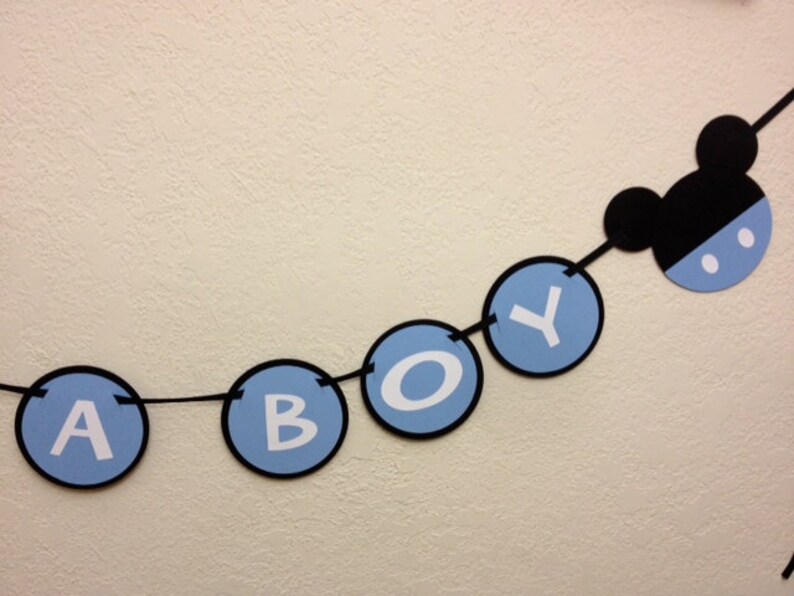 Mickey Mouse Baby Mickey Baby Shower Decorations Banner Etsy