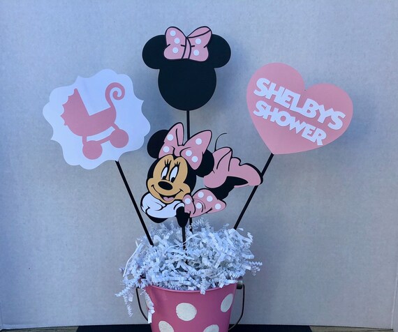 Amazon Com Minnie Mouse Centerpiece Bottle Large 14 Baby Shower
