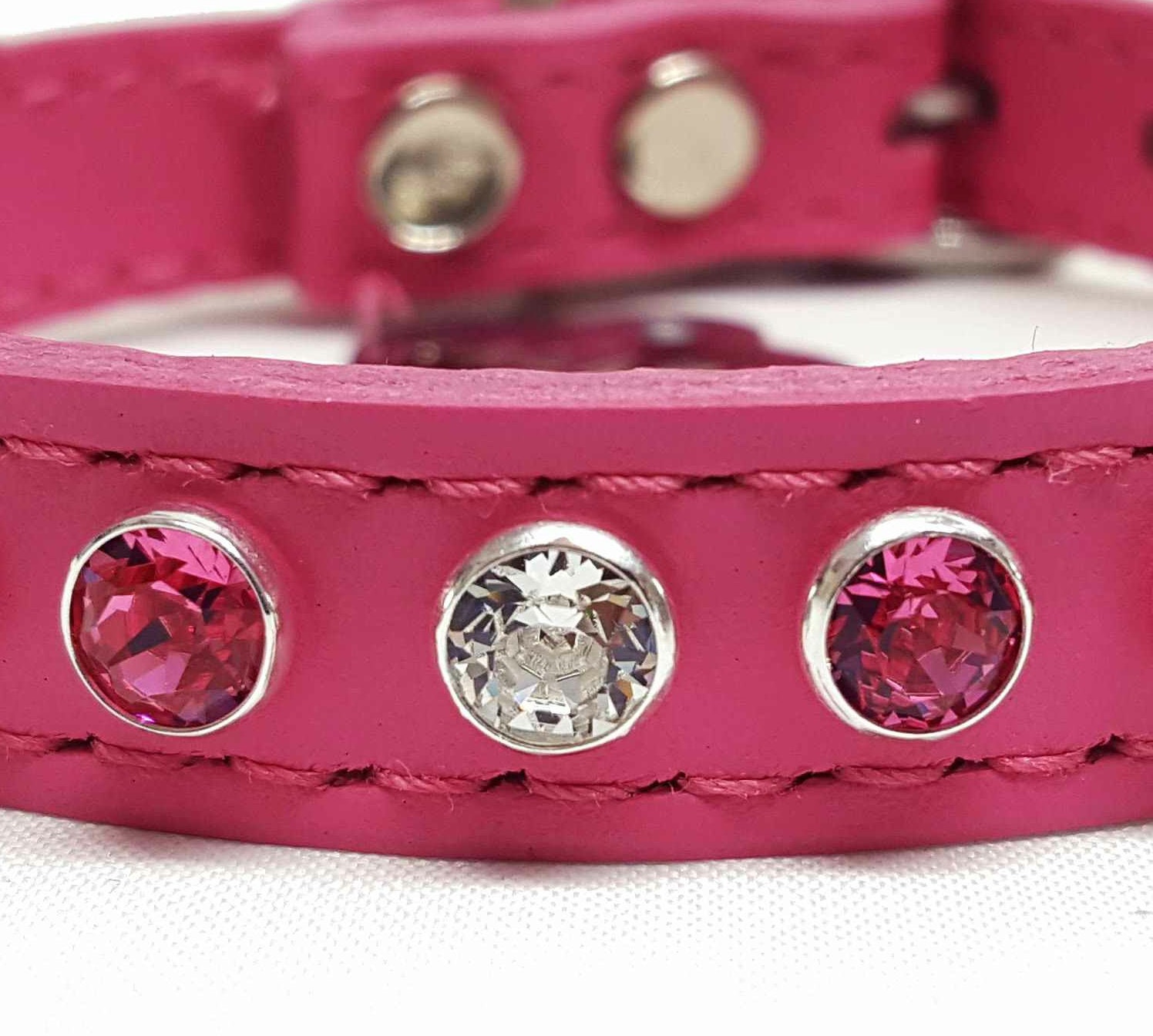 SHELLTON Gold Bling Diamond Giltter Leather Fashion Collar with Ring for  Tags for Small Dogs,Cat,Puppy and Kitty Walking Travel Party Gifts Tedd,  Poodle Dog,Bulldog and Yorkshire Terrier 
