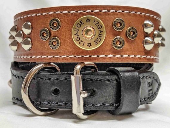 Etsy leather dog collar top