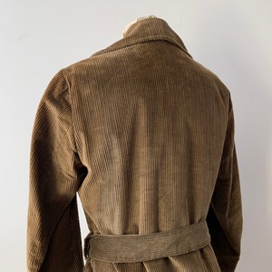 Size L, 1960s Olive Brown Corduroy Jacket with Belt image 5