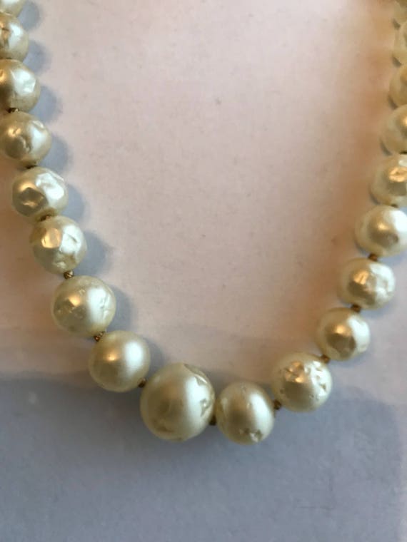 Hattie Carnegie faux pearl necklace