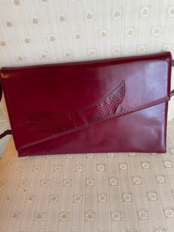 Vintage Nordstrums leather clutch bag. - image 7