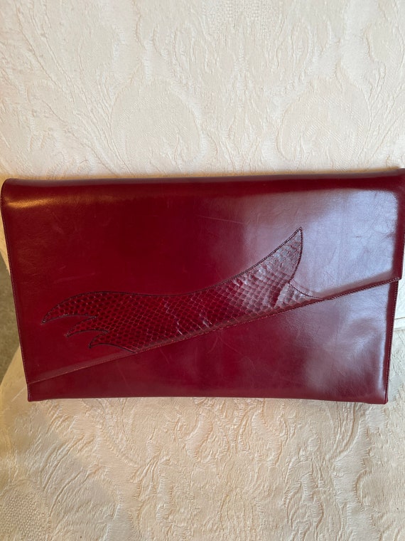 Vintage Nordstrums leather clutch bag. - image 1