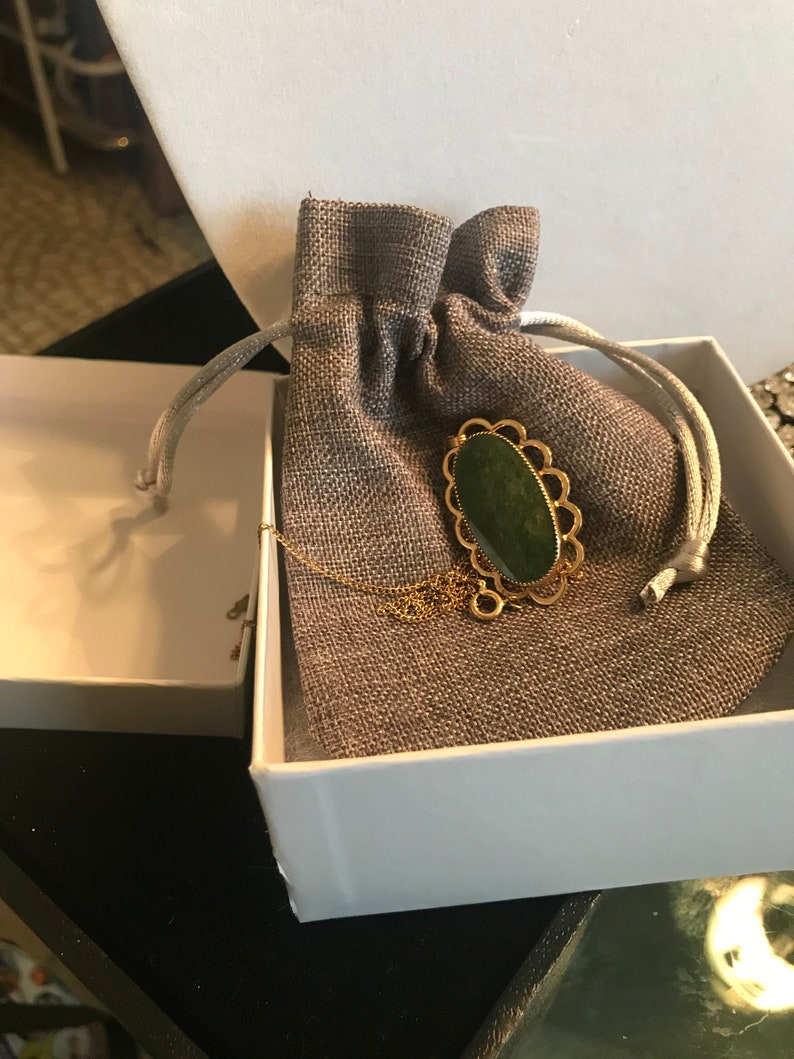 Vintage jade necklace