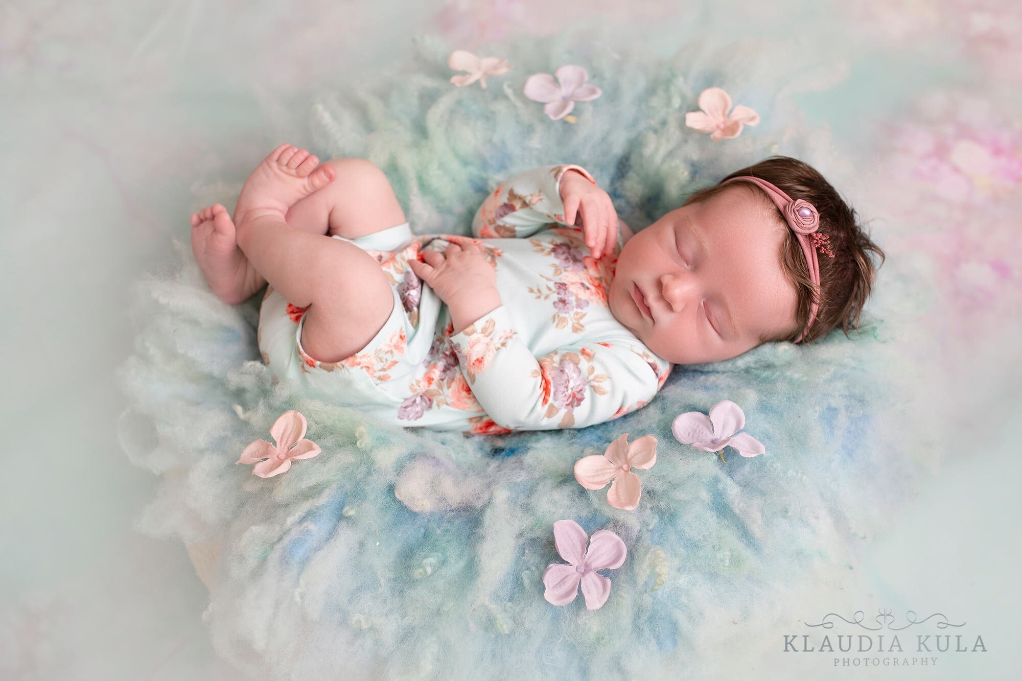 Coral baby romper top