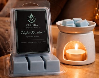 Night Knockout Wax Melts: Lavendel Vanilj Sömnblandning, Mysig Avslappnande Doft