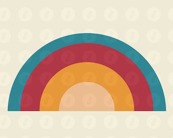 Vintage Retro Sunset | Digital Download | Graphic Illustration PNG | For T-Shirt Designs | Sublimation | Transparent Clipart