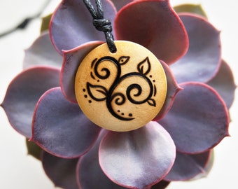 Collier symbole de la terre, tour de cou bio personnalisé fait main, cadeaux pour lui, cadeaux pour elle