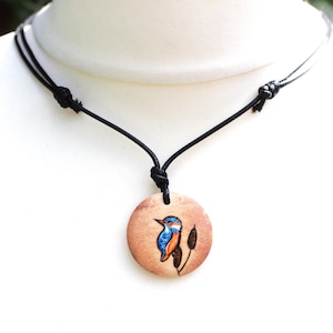 Handmade Kingfisher Necklace Pendant