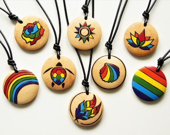 Collar arcoíris, gargantilla personalizada con la bandera del orgullo gay, símbolo de la diversidad, joyería colorida