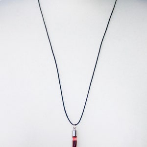 Collier fiole de sang, verre à dents de vampire, pendentif potion crocs, cadeau ras de cou gothique, fiole vide avec bouchon à vis image 9