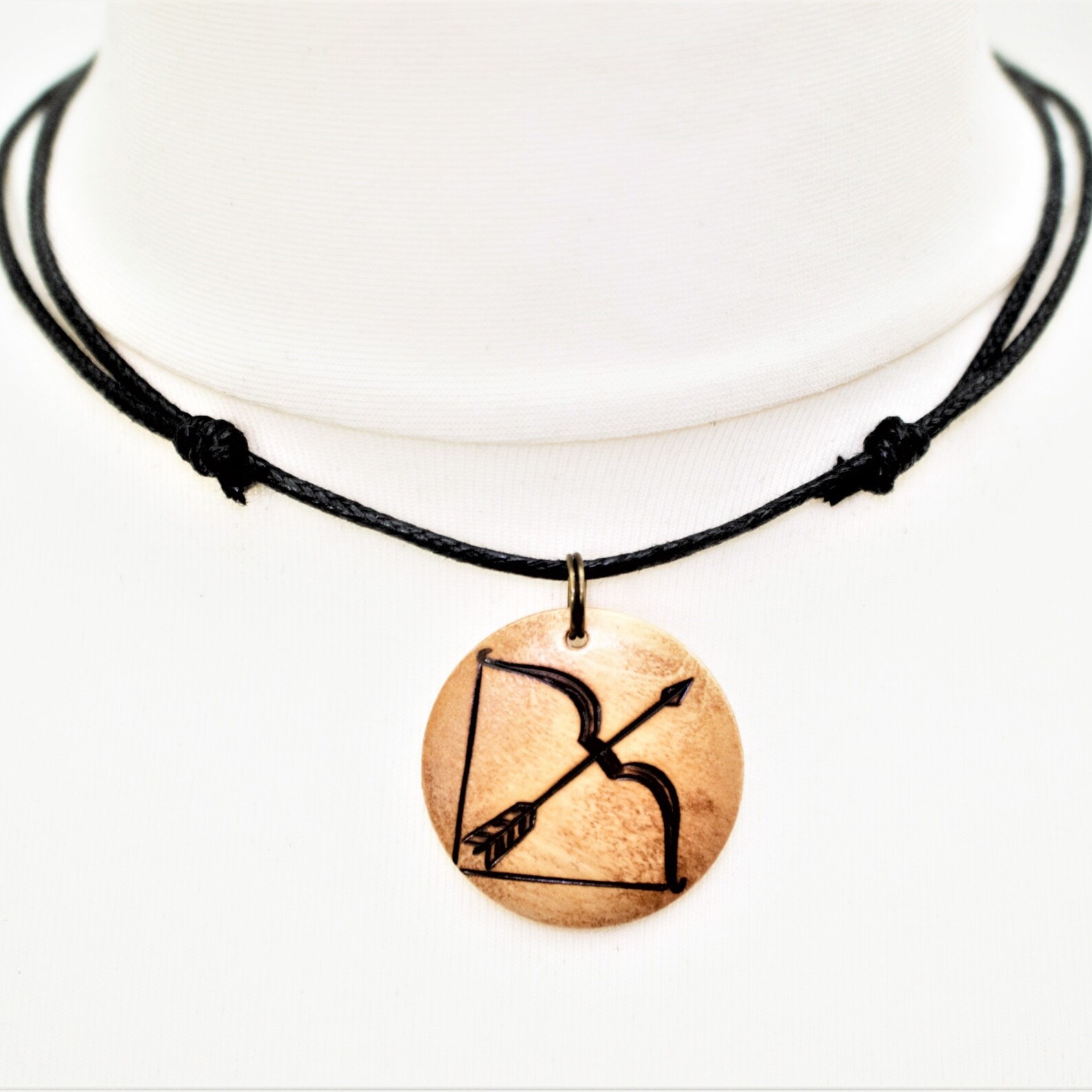 Bow and Arrow Necklace, Archery Jewellery, Personalised Archer Gifts ...