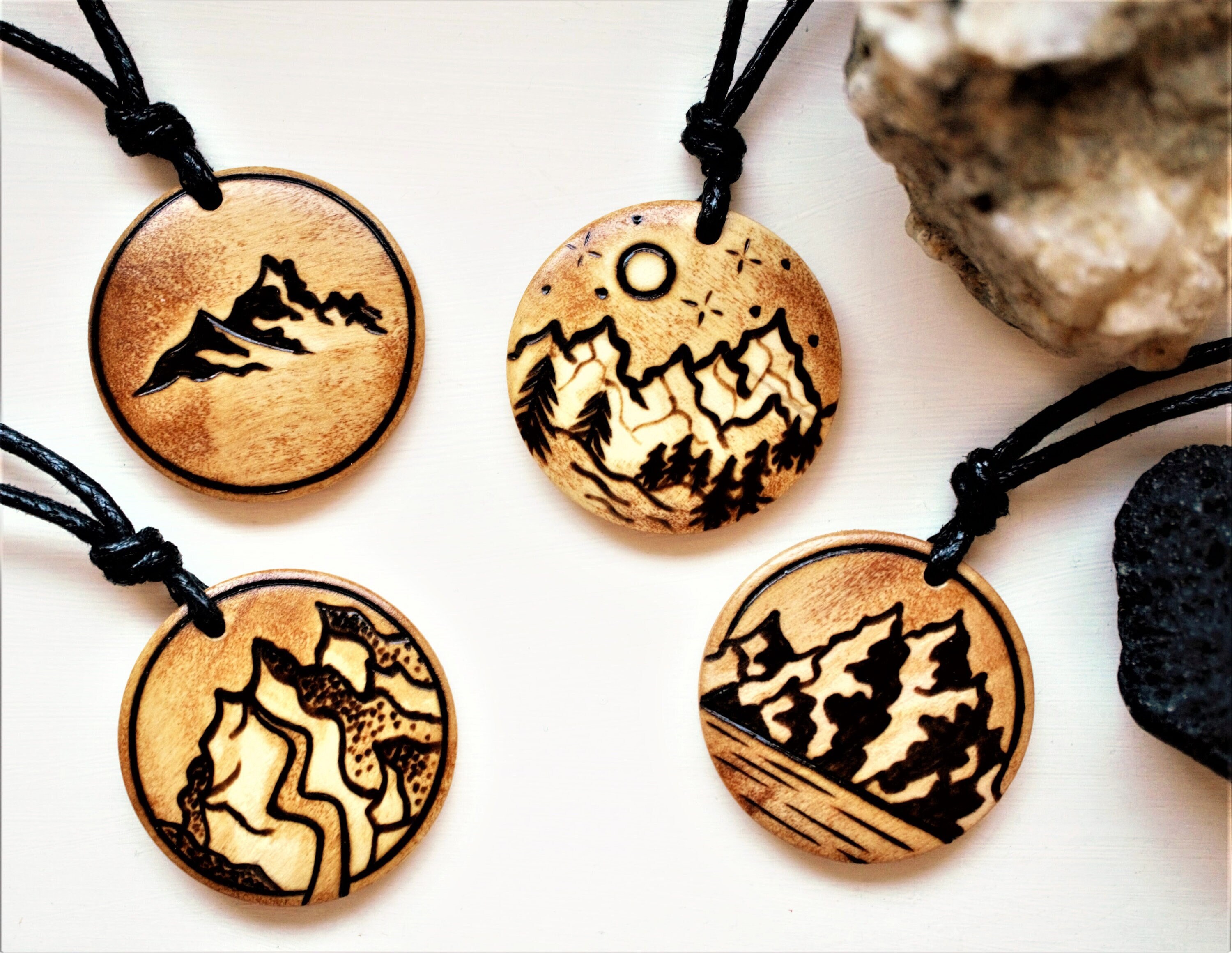 Mountain Necklace For Men Hiking Gifts Personalised Adventure mountain-necklace-for-men-hiking-gifts-personalised-adventure