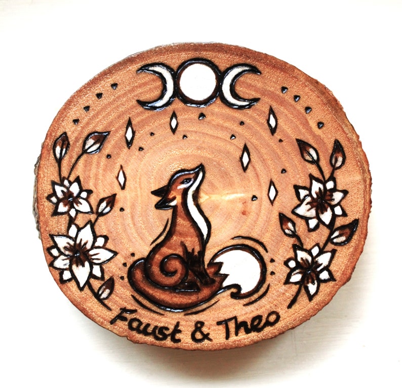 Pyrograph Fox Fox Original Wall Art, Handmade Pyrography Artwork, Rustic Home Decor ...