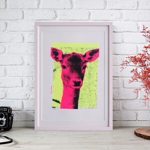 Neon Screen Print - Limited Edition - Original Artwork - Acrylic & Ink on High Grade Paper - Andy Warhol - Signed and Numbered- ROCO Studio