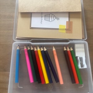 Grußkarten/4er Set mit Tragetasche/Warme Töne