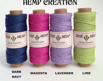 Natural Hemp Twine: 27 Color Spools - Jewelry Making, Scrapbooking