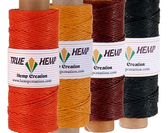 Autumn Leaves Hemp Twine: 4 Spools Natural Crafting Cord