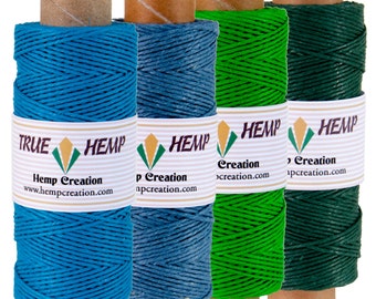 Bluegrass Melody Hemp Twine: 1mm, 20lb, 820 ft Total