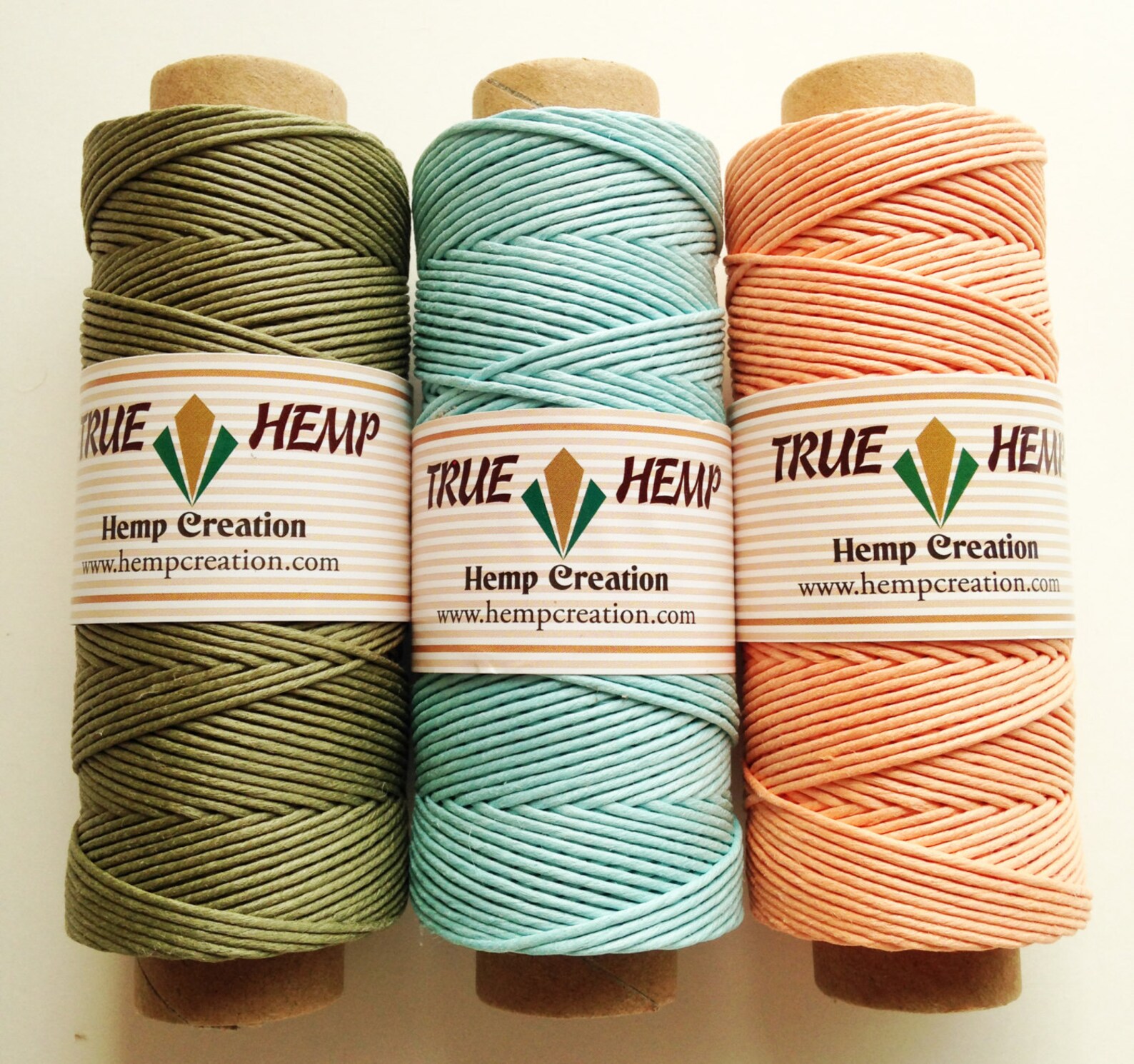 NATURAL HEMP TWINE Package of 16 True Hemp Spools 1mm 20lb Etsy