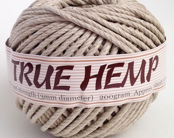 Hemptique Hemp Cord Ball, Natural, 170 lb. 