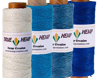 Blue Moon Hemp Twine: 4 Spools Natural Crafting Cord