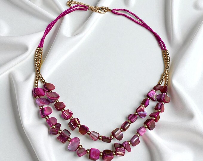 Designs by Cyere TropiGem Luxe Shell Necklace Collection