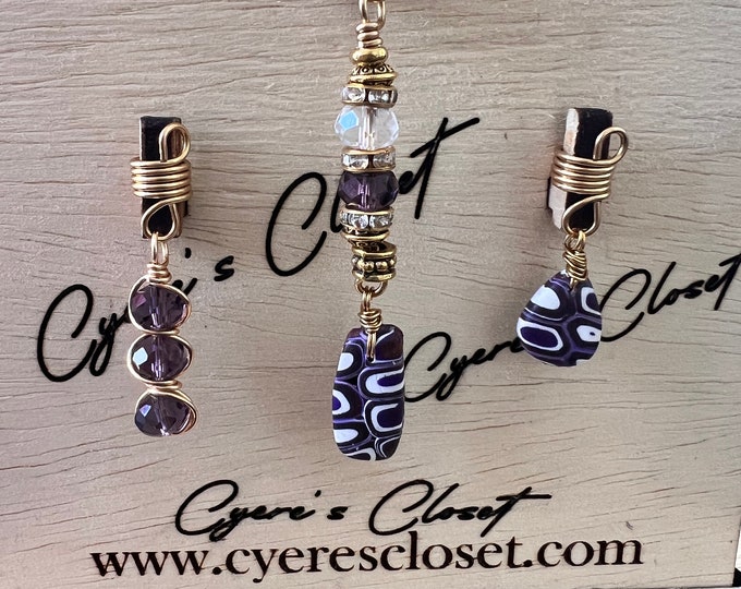 Design’s by Cyere Expressions  Loc and Braid Jewelry Set