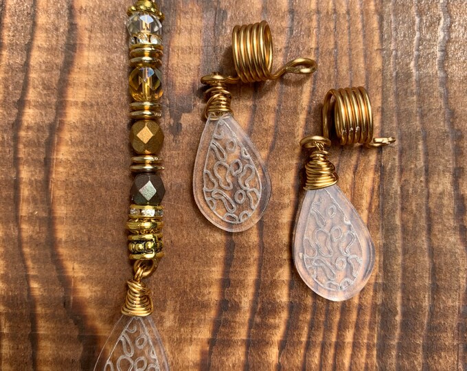 Design's by Cyere Sun Catcher Loc and Braid Jewelry Set