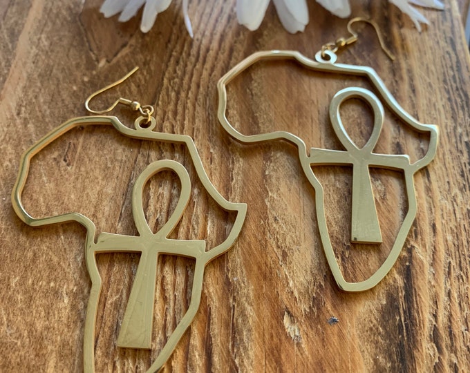 Africa Ankh Earrings