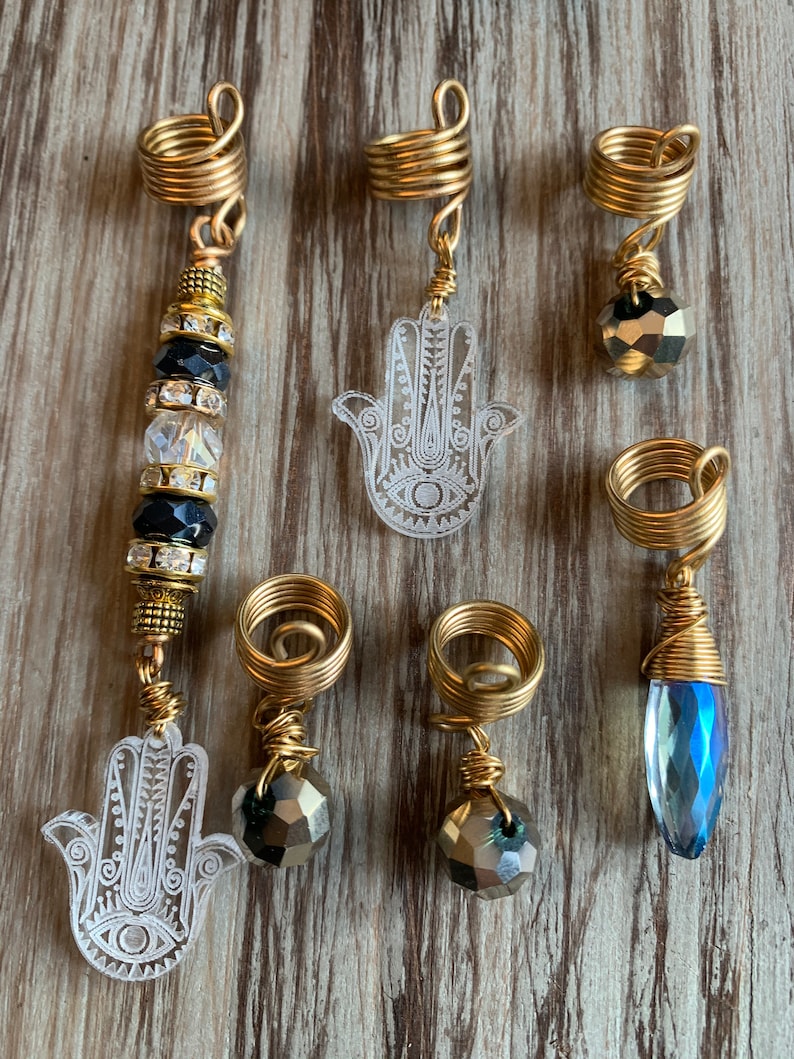 Design/'s by Cyere Hamsa Loc and Braid Jewelry Set