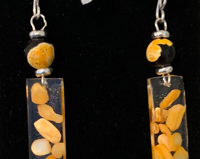 Designs by Cyere Orange Marmalade Earrings