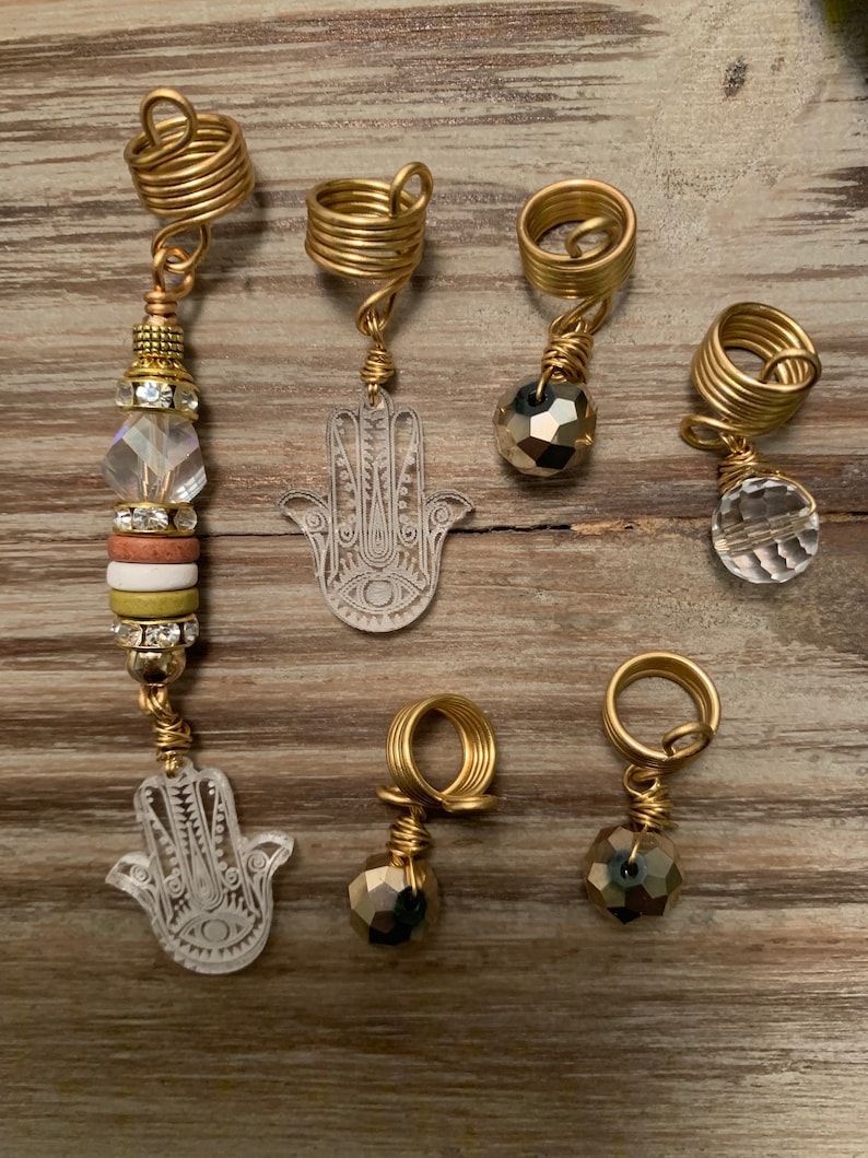 Design/'s by Cyere Hamsa Loc and Braid Jewelry Set