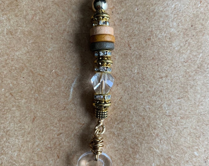Design's by Cyere Eye of Horus  Etched  Charm Loc and Braid Focal  piece.