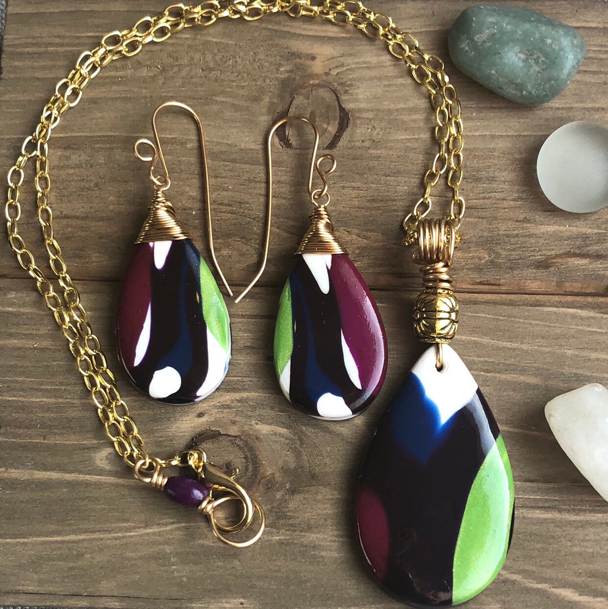 Design's by Cyere Original Caribbean inspired Multicolor Jewelry Set