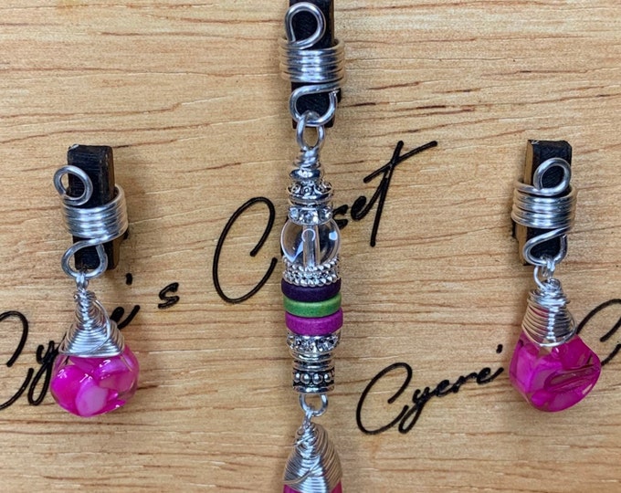 Designs by Cyere Unicorn Kisses Loc and Braid Jewelry Set